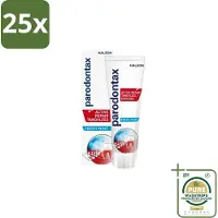 Parodontax 25 x - Tandpasta - Active Repair Tandvlees - Fresh Mint - 75 ml - Grootverpakking - Tandvlees Herstel - Bloedend Tandvlees - Gezwollen Tandvlees - Tandplak Verwijderen - Fluoride Tandpasta