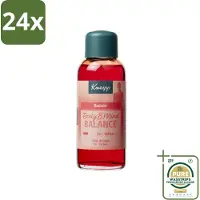 Kneipp - Badolie - Body & Mind Balance - Iris & Vetiver - 100 ml - Voordeelverpakking - 24 stuks - Ontspanning - Stressvermindering