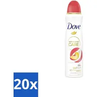 Dove 20 x Deodorant Spray - Perzik & Witte Bloesem - 150 ml - Deodorant Spray - Anti-irritatie - Huidverzorging - Zweetvermindering - Frisse Geur