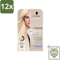 Schwarzkopf - Haarkleuring - Creme Supreme L1++ - Extreme Lightener Plus - 245g - Voordeelverpakking - 12 stuks - Blond haar - Haarkleur