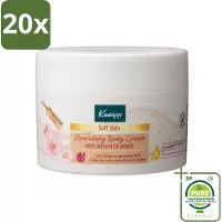 vidaXL 20 x - Body crème - Soft Skin - Amandelbloesem - 200 ml - Grootverpakking - Lichaamscrème - Verzorging - Hydraterende Crème - Zachte Huid - Anti-veroudering