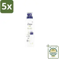 Dove 5 x Shower Foam - Deeply Nourishing - Cotton Oil - 200 ml - Grootverpakking - Douche Mousse - Huid Verzorging - Zijdezachte Huid - 24 Uur Hydratatie - Scheren Mousse