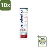 Parodontax 10 x - Tandpasta - Tandvlees+Gevoeligheid & Adem - Whitening - 75 ml - Grootverpakking - Tandpasta - Tandvlees - Gevoeligheid - Adem - Whitening