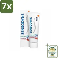 Sensodyne 7 x - Tandpasta - Gevoeligheid & Tandvlees - Extra Fresh - 75 ml - Grootverpakking - Gevoelige Tanden - Gezond Tandvlees - Tandpasta - Tandplak - Frisse Adem