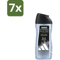 Adidas 7 x – Douchegel 3-in-1 – Dynamic Pulse – 250 ml - Dynamic Pulse - Douchegel - Sportieve Geur - Pepermunt - Energie