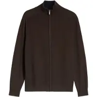 Tom Tailor Gebreid vest donkerbruin