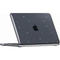 Mobigear Laptophoes geschikt voor Apple MacBook Neo 13 Inch (2026) Hoes Hardshell Laptopcover MacBook Case | Sparkle - Zwart - Model A3404