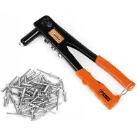 Polax Nitpistool "Standart" 2.4-4.8 mm met 50 Aluminium Nieten 4.8x8 mm