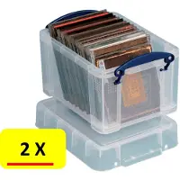 Really Useful 2 x Opbergbox * RUB * 3 liter * 25 x 18 x 16 cm