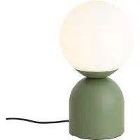 QAZQA Hotel Chique Tafellamp Groen met Opaal Glas - Pallon Trend