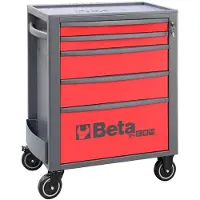 Beta RSC24/5-R | Gereedschapswagen | 5 laden | Rood - 024004053