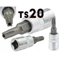 Jonnesway TS20 Torx Bit met Gat 1/4" - Duurzame S2 Staal