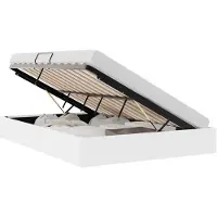 vidaXL Opbergbed met opbergruimte, puur wit, 153 x 203 cm, kunstleer