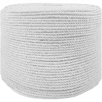 vidaXL Katoenen Touw 10 st 2 mm 100 m Wit 100% katoen