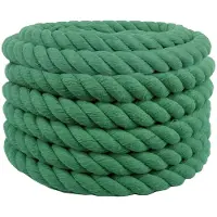 vidaXL Katoenen Touw 30 mm 10 m Groen 100% katoen