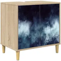 vidaXL Badkamerkast RAALTE Sonoma 60 x 40 x 60 cm Bewerkt hout