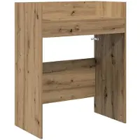 vidaXL DJ-tafel Artisan-eikenhout, 102 x 45 x 102 cm, houtvezel