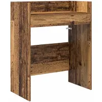 vidaXL DJ-tafel, gerecycled hout, 102 x 45 x 102 cm, houtvezel