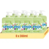 Seepje - Handzeep Frisse Vijg - 8 x 300 ml - Voordeelverpakking