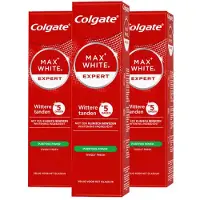 Colgate 3x Tandpasta Max White Expert Purifying Power 75 Ml
