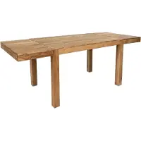 Wohnling Eettafel 120 - 200 cm Acacia Massief Hout Tijdloos - Uitschuifbare Keukentafel 10 Personen - Grote Rechthoekige Eenvoudige Eettafel - Houten Eettafel Handgemaakt