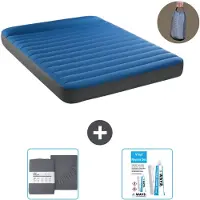 Intex Luchtbed - 2-Persoons - 152 x 203 x 22 cm - Blauw - Inclusief pomp - Hoeslaken en Reparatieset