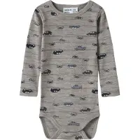 Name it Rompertje/body 'NBMWang' saffier / donkerblauw / donkerbruin / greige