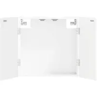 vidaXL Dartbord Kabinet ALKMAAR Hoogglans Wit 52,5 x 10,5 x 53,5 cm