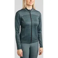 Montar SS26 MoHannah AO Geprinte Houndstooth Full Zip Jas Jade M