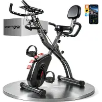 SPORTNOW Magnetische Hometrainer - Staal - 105 x 53,5 x 109 cm - Zwart
