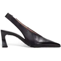 Hispanitas Dames Zwarte leren schoenen Paris (36), Leer, 3 tot 5 cm, Geen, Feest HI265184