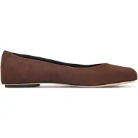 Weekend Max Mara Dames Ballerina's van bruin Wkatodisuede leer (38), Plat, Suède, Geen, Casual, Klassiek 2625526054600