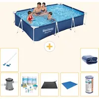 Bestway Steel Pro, rechthoekig zwembad - 300x201x66 cm - 8-delig - S21569