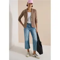 Cecil Dames Eenvoudige blazer met reverskraag en knopen - Bruin - 3XL
