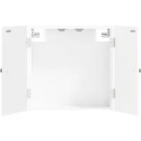 vidaXL Dartbord Kabinet BREDA Wit 52,5 x 10,5 x 53,5 cm Bewerkt hout