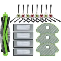 Aihontai 3 doeken + 1 hoofdborstel + 8 zijborstels + 4 filters voor Irobot Roomba Combo113 R113840 robotstofzuiger