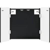 vidaXL Dartbord Kabinet ZWOLLE Zwart 52,5 x 10,5 x 57,5 cm