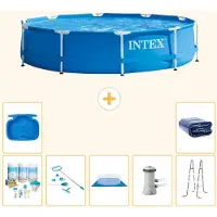 Intex Framezwembad, rond - 366x76 cm - 8-delig, model S20446