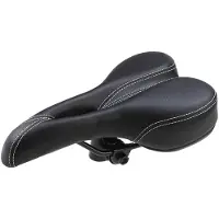 ABOOFAN Fietszadel voor mountainbike en wegfiets, comfortabel, zwart