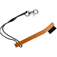 TAUOH Golfbalborstel, Clubbescherming en Reinigingsgroef, Houten Draagbare Anti-Verlies Houten Borstel, Nylon Borstel