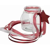 Sfeer voor jou Waxinehouder met lint maat in cm: 12.5 x 12.5 glas