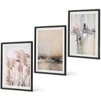 Coloray 4-Delige Schilderij Set - Abstracte patronen van natuurlijke vegetatie in ingetogen kleuren. - 40 x 60 cm - Schilderijen Set - Wanddecoratie - Woonkamer