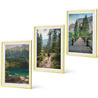 Coloray 4-Delige Schilderij Set - Bergen, meren, bossen en paden in de natuur - 40 x 60 cm - Muurdecoratie - Wanddecoratie - Hal - Moderne Wanddecoratie