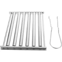 ABOOFAN 2Sets Multifunctioneel Rvs Bbq Rek, Worstroller Voor Camping En