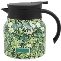 TAUOH 1000 Ml Geïsoleerde Roestvrijstalen Theepot met Handvatdeksel en Uitneembaar Theefilter voor Thuistheehuis en Afternoon Tea