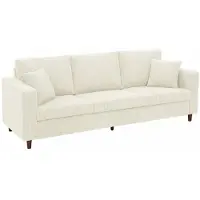 HOMCOM 3-zitsbank - Corduroy (100% polyester) - 225 x 80 x 79 cm - Crème