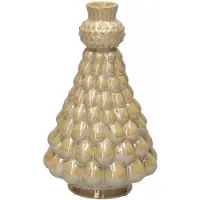 Duif Kerst | Vaas Brux Dots | Beige | | H15xD5 cm