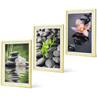 Coloray 3-Delige Schilderij Set - Natuurlandschap, Vuurtoren En Meisje Met Paard - 40 x 40 cm En 40 x 60 cm - Muurdecoratie - Wanddecoratie - Slaapkamer - Woonkamer Decoratie