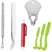 TAUOH Hond Teek Verwijder Kit Vlooien Verwijder Haak Pincet voor Honden Teek Klem Huisdieren Kat Hond Vlooien Extractor Accessoires