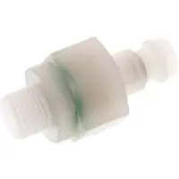 Tameson PVDF DN 5 Koppeling Insteeknippel G 1/8 inch Buitendraad Dubbele afsluiting